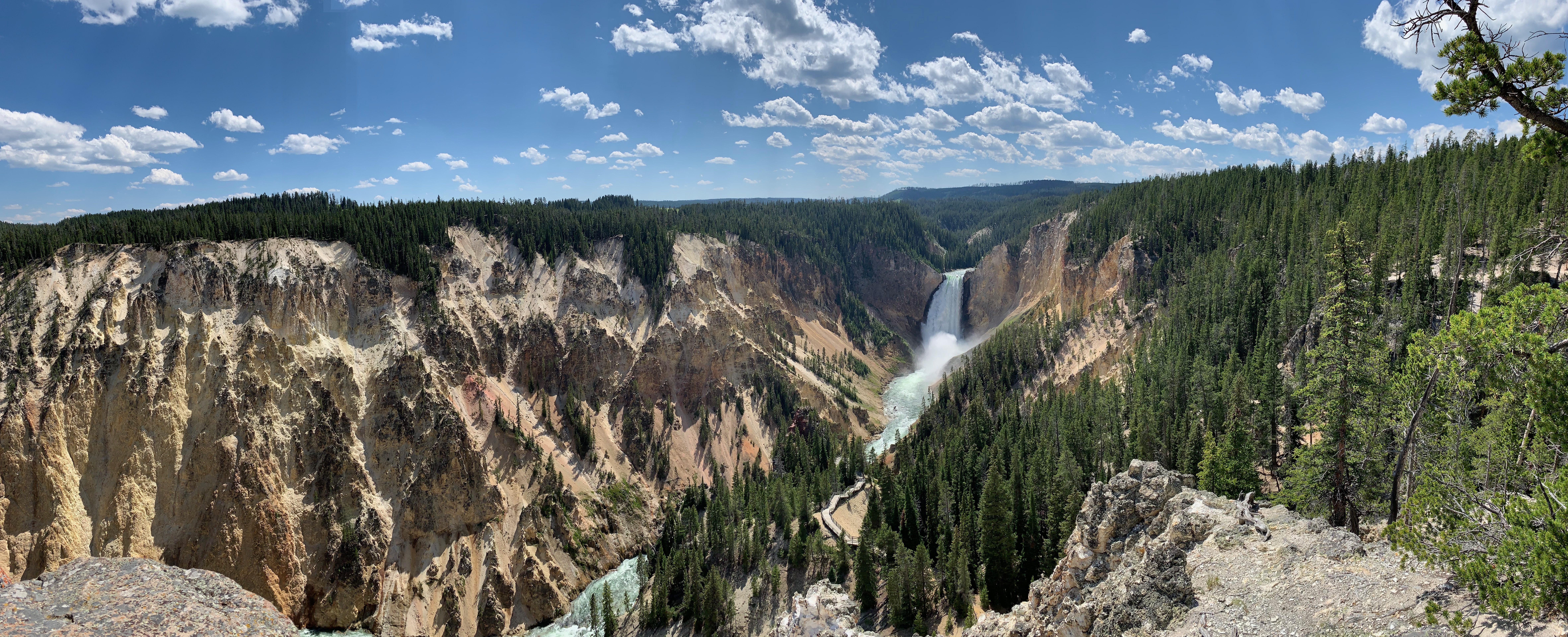 Waterfall at the Grand Canyon of Yellowstone